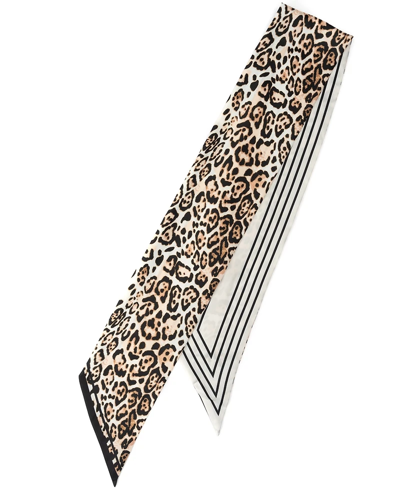 Bcbg Leopard Striped Twilly Scarf Set