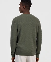 Alfani Men's Basket Weave Long-Sleeve Sweater, Macy's Exclusive