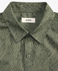 Alfani Men's Baker Geometric Long-Sleeve Shirt, Macy's Exclusive - Bbaker Line Geo