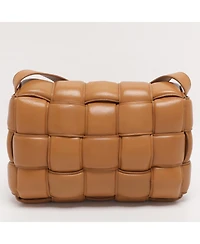 Pre-Owned Bottega Veneta Women's Padded Cassette Intreccio Leather Shoulder Bag
