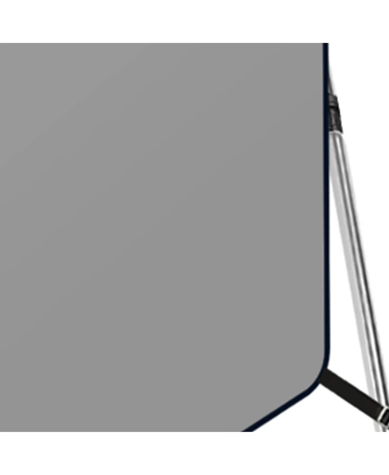 Homfan 8' L 73"-96" W Boat Bimini Top, 4 Bow Aluminum Alloy Frame with 600D Uv-Proof Fabric
