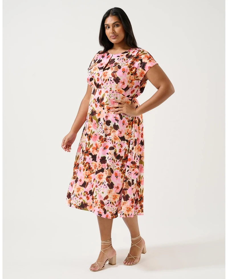Estelle Atreides Floral Midi Dress