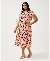 Estelle Atreides Floral Midi Dress