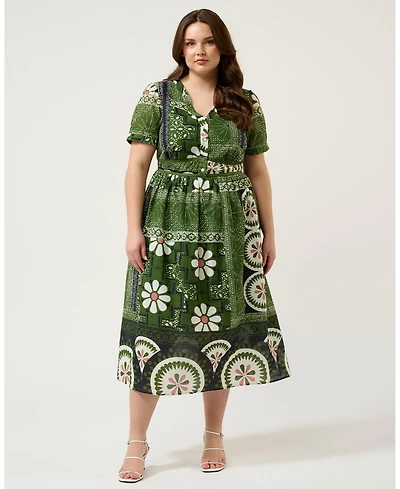 Estelle Ethereal Tile Print Dress