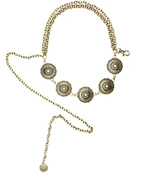 Vince Camuto Concho Chain Swag Belt