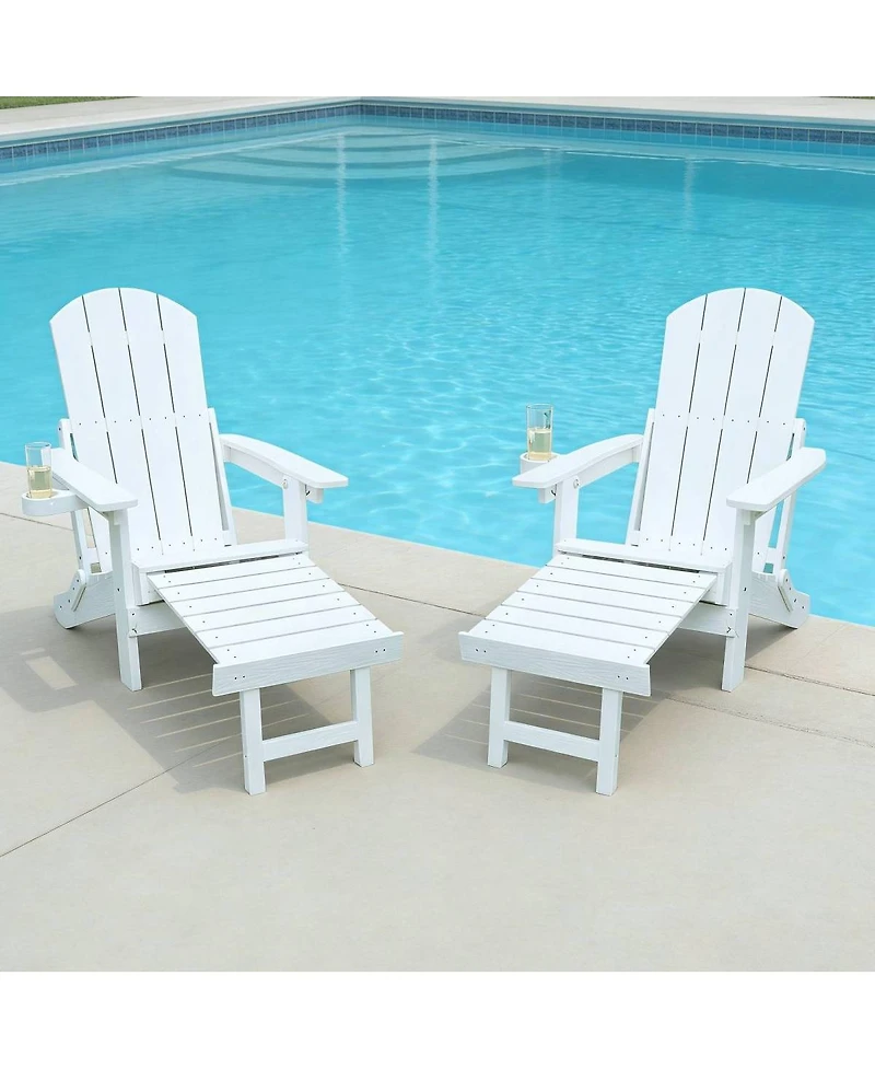 Streamdale Furniture 2-Piece All-Season Outdoor Lounge Chairs for Patio and Garden