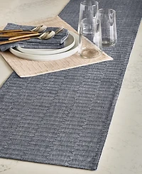 The Cellar Textured Cotton Table Runner, 72" x 14", Macy's Exclusive