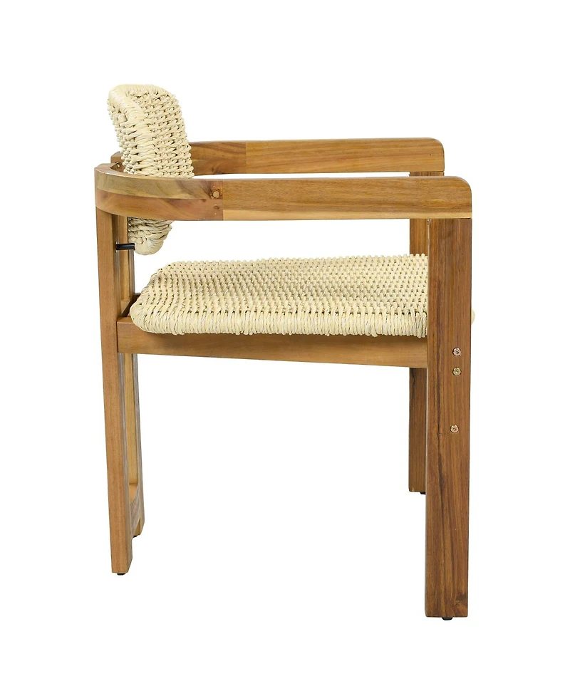 Streamdale Furniture 2-Piece Woven Rattan Outdoor Accent Chair Set