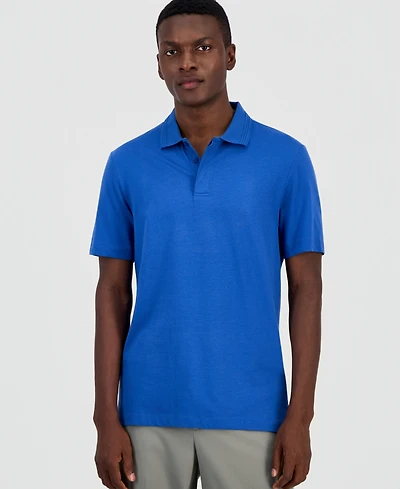 Alfani Men's Regular-Fit Mercerized Polo Shirt, Created for Macy's