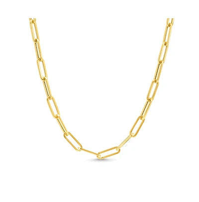 Dloria Ava Paperclip Link Necklace