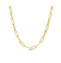 Dloria Ava Paperclip Link Necklace