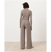 Pact Women's Dream Rib Wide Leg Lounge Pant