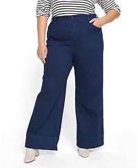 Universal Standard Plus Carrie High Rise Wide Leg Jeans
