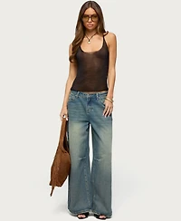 Edikted Women's Meena Shiny Knit Tank Top