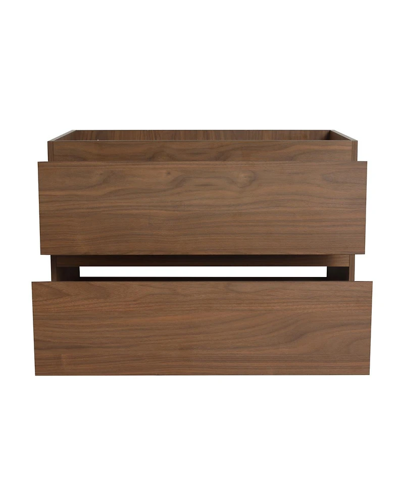 Sillysis Inch Wall Mounted Bathroom Vanity Cabinet with Soft Close Drawers