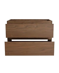 Sillysis Inch Wall Mounted Bathroom Vanity Cabinet with Soft Close Drawers