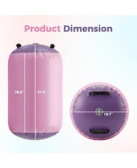 Xo Inflatable Gymnastics Air Roller, Durable Waterproof Tumbling Barrel for Backbend Training Yoga Martial Arts