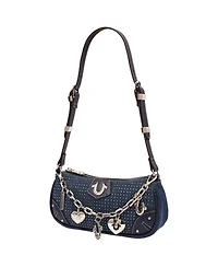 True Religion Women's Sparkle Denim Shoulder Bag