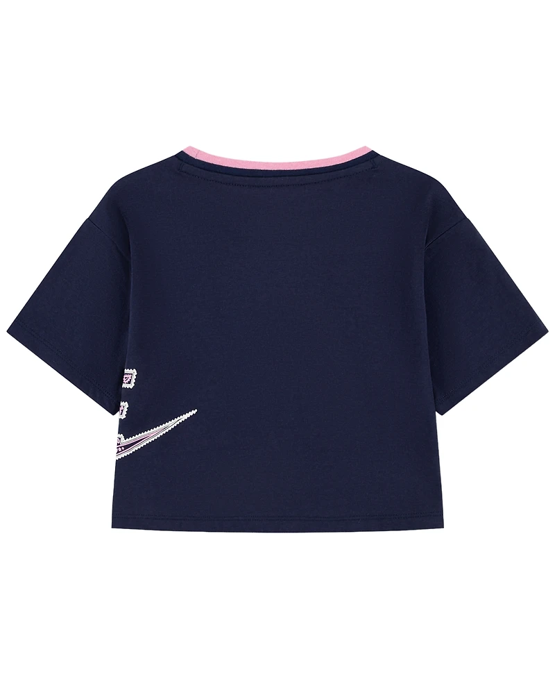 Nike Girls' 4-6X Retro Remix Short-Sleeve T-Shirt
