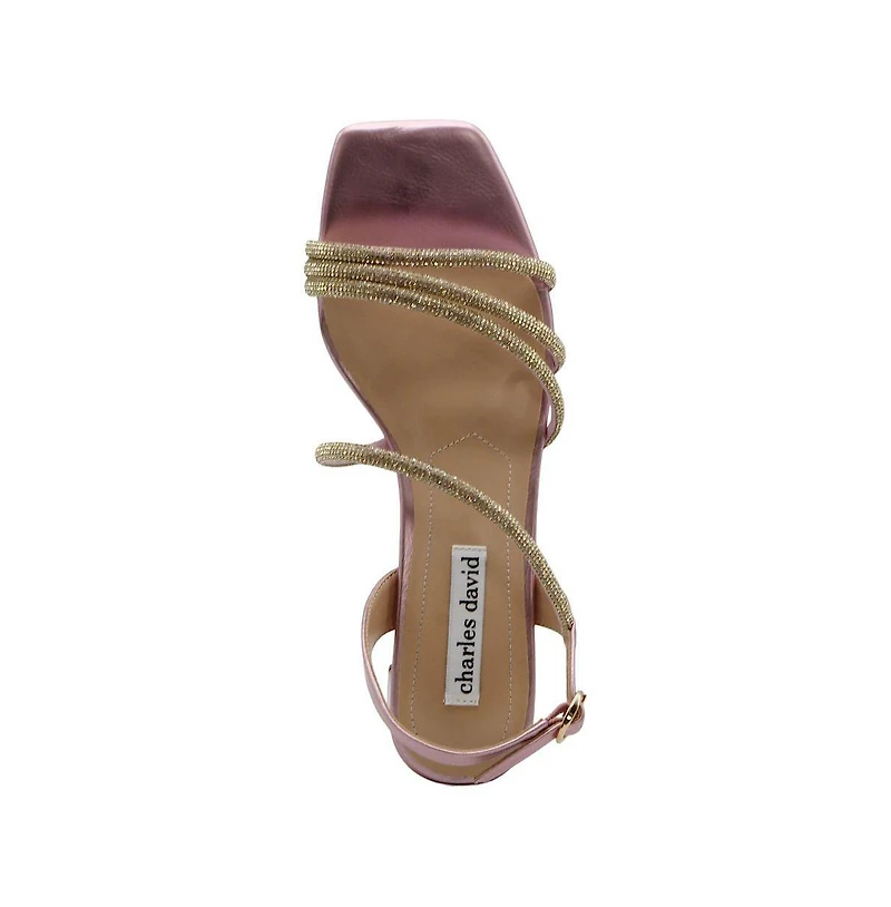 Charles David Womens Della Low Heel Dress Sandal