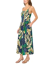 Msk Women's Floral Print Smocked Back Maxi Dress