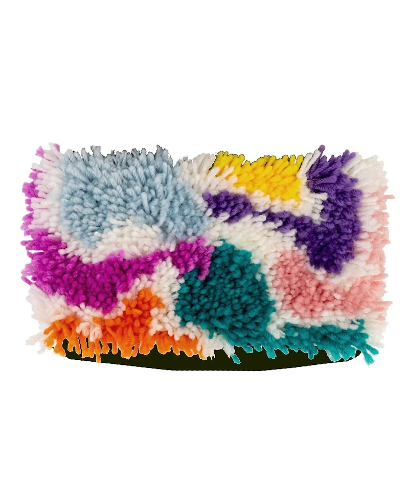 John Bead Textured Cosmetic Bag Latch Hook Diy Kit for Beginners