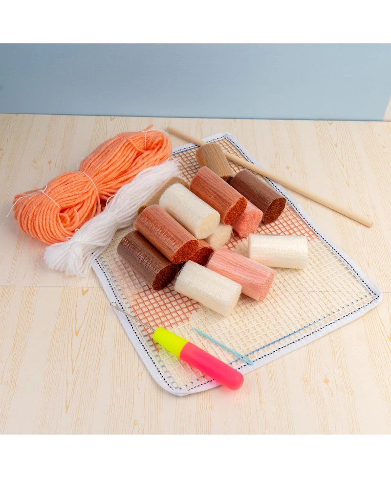 John Bead Textured Wall Hanging Latch Hook Diy Kit for Beginners