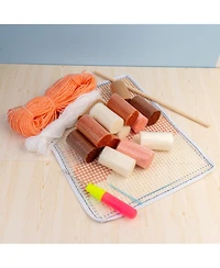John Bead Textured Wall Hanging Latch Hook Diy Kit for Beginners