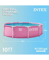 Intex 28295EP 10' x 30" Metal Frame Round Above Ground Swimming Pool - Pool Only