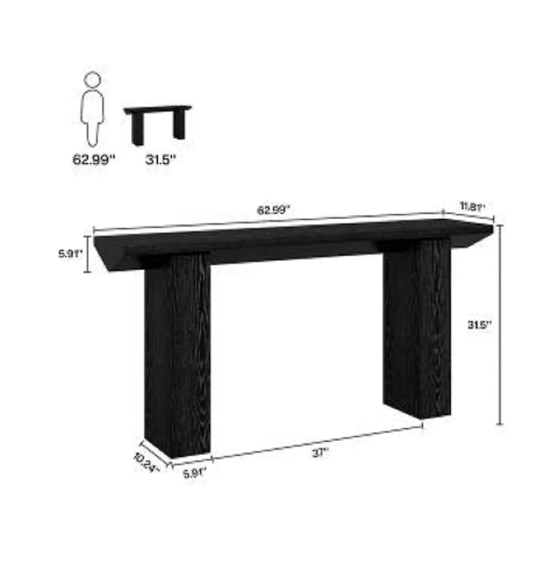 Slickblue Wooden Console Table for Sofa or Long Entryway