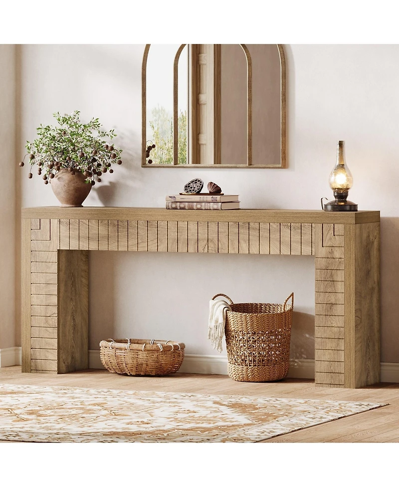 Slickblue Slim Console Table for Hallway, Perfect Behind Sofa or Couch