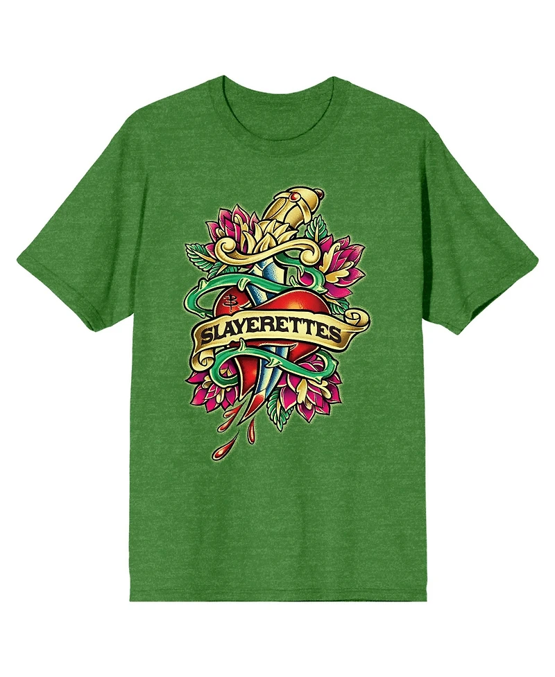 Buffy The Vampire Slayer Men's Heather Short Sleeve Tee