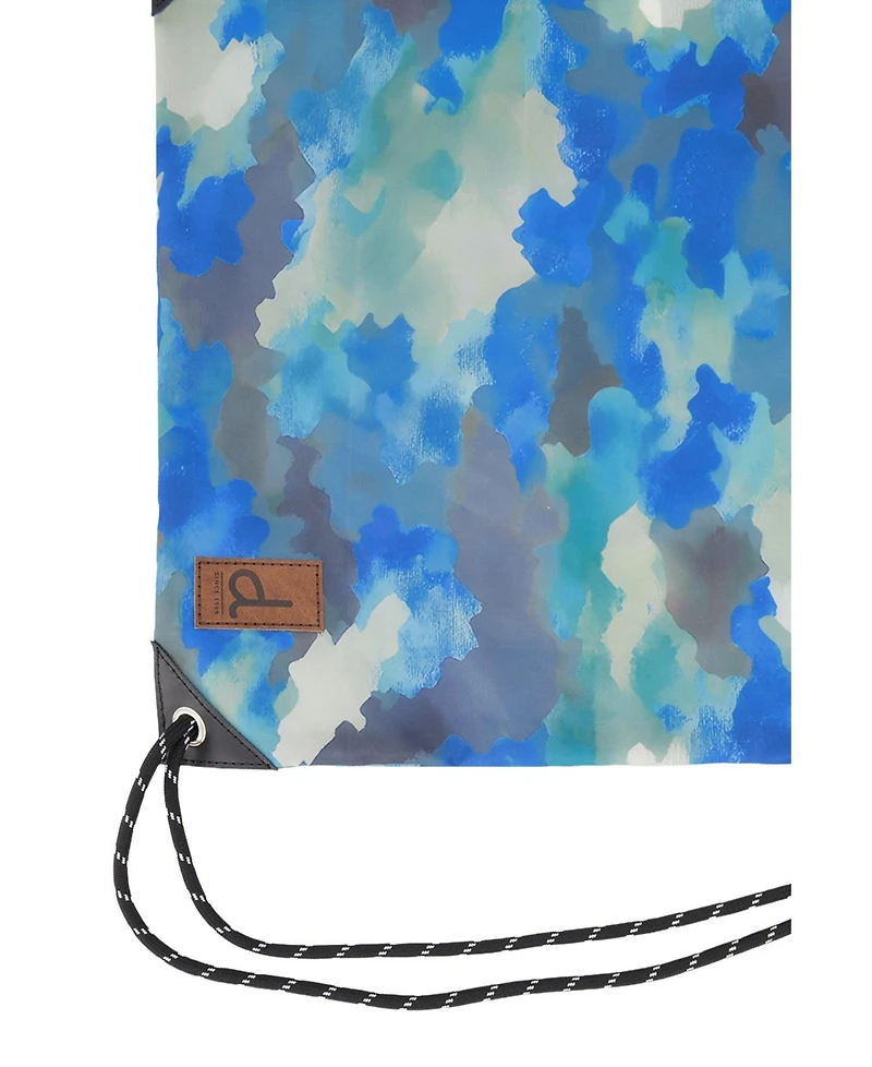 Deux par Deux Little Boy Camouflage Durable Lightweight Drawstring Bag