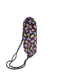 Deux par Deux Little Girl Gummy Bears Lightweight Durable Drawstring Bag