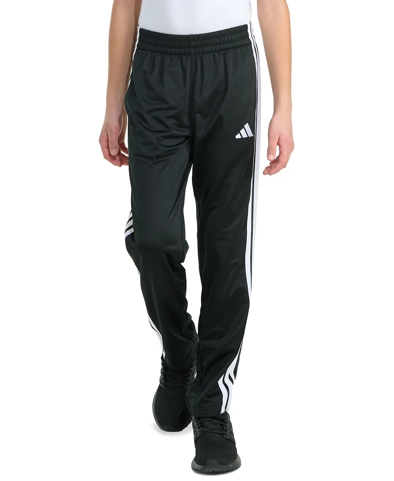adidas Boys' 8-20 Elastic Waistband Essential 3-Stripe Straight Leg Pants
