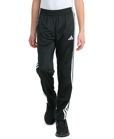 adidas Boys' 8-20 Elastic Waistband Essential 3-Stripe Straight Leg Pants