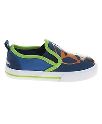 Disney Toy Story Slip On Canvas Sneakers Boys' Toy Story Design Canvas Casual Wear Comfort Fit (Toddler Sizes 5-10/ Little Kids 11-12)