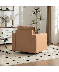 Streamdale Furniture Upholstered 360degree() Swivel Armchair with Hidden Storage