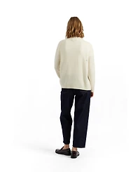 Chinti and Parker Women's Wool-Cashmere Snoopy Embroidered Cardigan