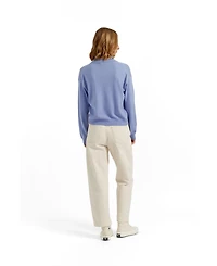 Chinti & Parker Women's Wool-Cashmere Snoopy Polo Sweater