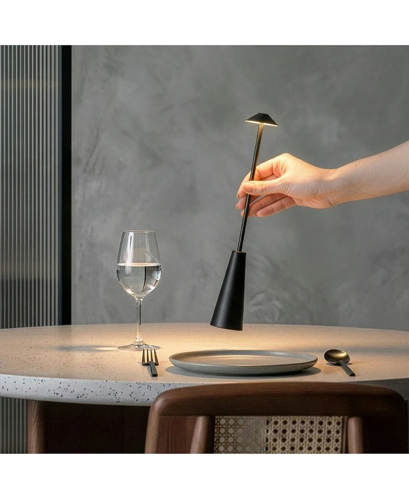 Brightech Enoki 12" Cordless Rechargeable Led Bistro Table Lamp