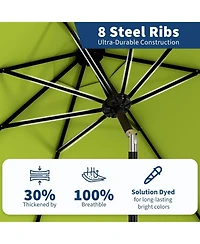 gaomon Feet Outdoor Table Patio Umbrella, Waterproof Uv Protection for Garden, Backyard