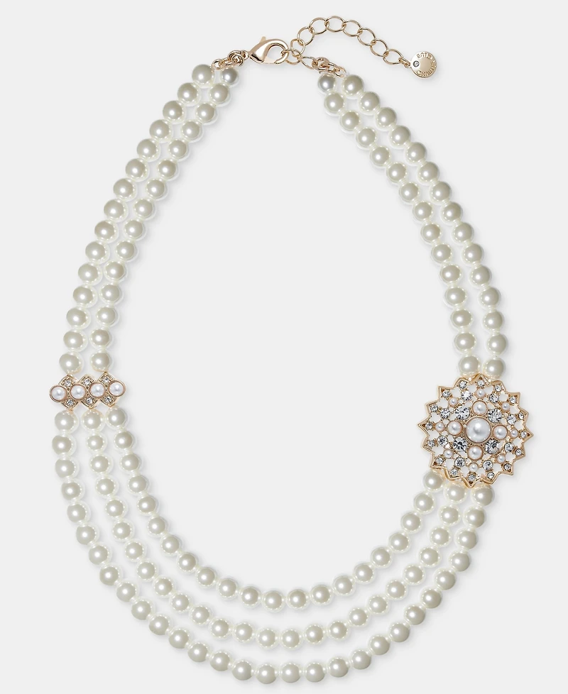 Charter Club Three-Row Drama Necklace, Macy's Exclusive