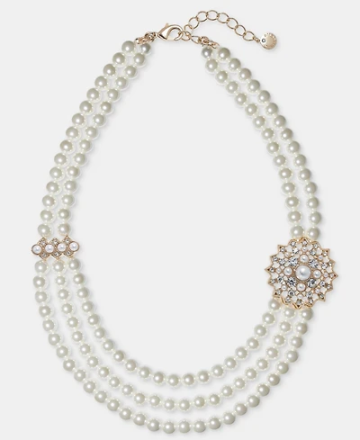 Charter Club Three-Row Drama Necklace, Macy's Exclusive