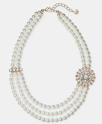 Charter Club Three-Row Drama Necklace, Macy's Exclusive