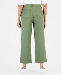 Style & Co Women's High Stretch High-Rise Cropped Wide-Leg Pants, Macy's Exclusive
