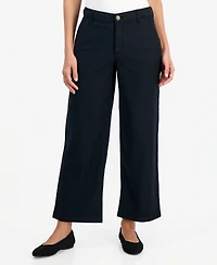 Style & Co Women's High Stretch High-Rise Cropped Wide-Leg Pants, Macy's Exclusive