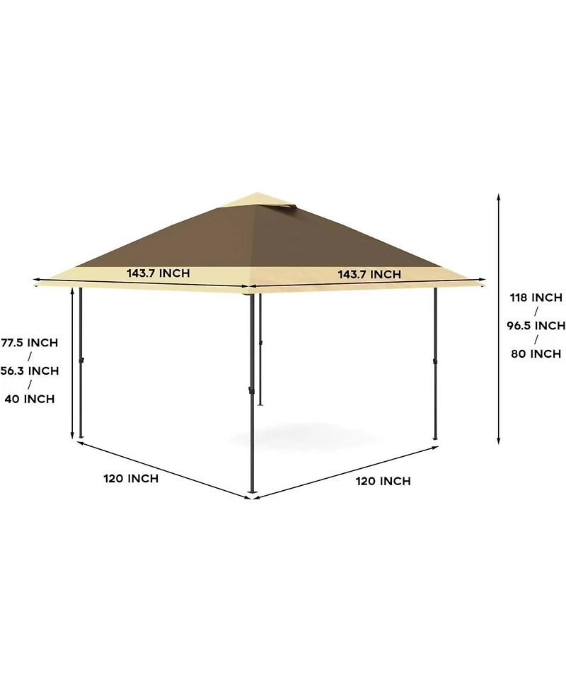 gaomon Pop Up Gazebo Outdoor Canopy Shelter