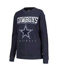 G-iii 4Her by Carl Banks Women's Navy Dallas Cowboys Comfy Cord Pullover Sweatshirt