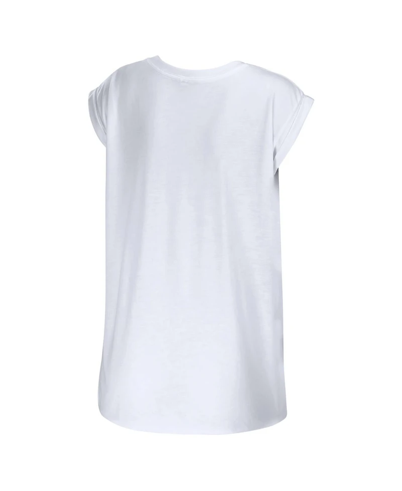 Wear by Erin Andrews Women's White Toronto Maple Leaf Greetings From Muscle T-Shirt